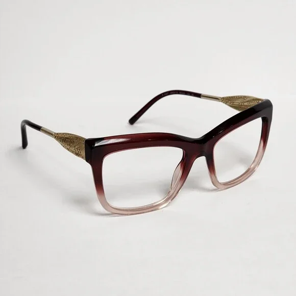 Burberry B4207 Women's Square Glasses Bordeaux 56mm *Option To Add RX Or Readers - Picture 3 of 13